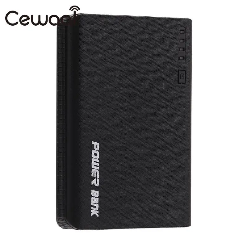 Cewaal 5V 4 USB power Bank чехол светодиодный фонарик зарядное устройство для мобильного телефона Зарядка 4*18650 зарядное устройство DIY Без аккумулятора