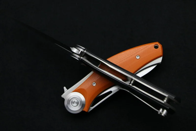 Складной нож D2 blade G10 с титановой ручкой для выживания на природе охоты кемпинга