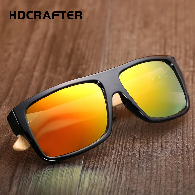 HDCRAFTER 2017 ретро деревянные солнцезащитные очки мужские бамбуковые для женщин и