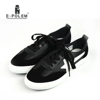 new style breathable pu men shoes fashion summer low upper lace up joker student shoes black green white casual shoes