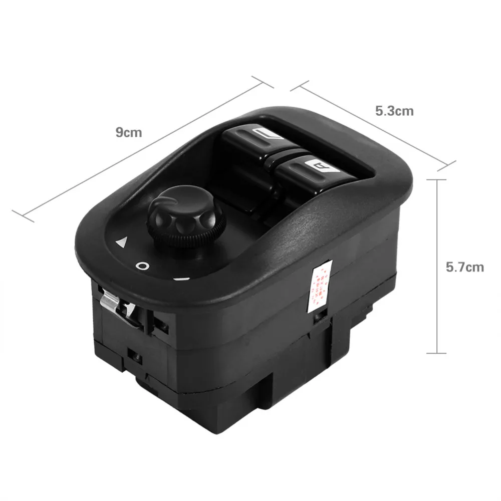 Electric Window Lifter Button Professional Side Mirror Control Switch Black For Left Hand Drive Citroen Peugeot 206 | Автомобили и