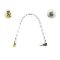 new 1pc rp sma male to crc9 male right angle plug 15cm 30cm 50cm low loss high quality for wifi antenna anti corrosive