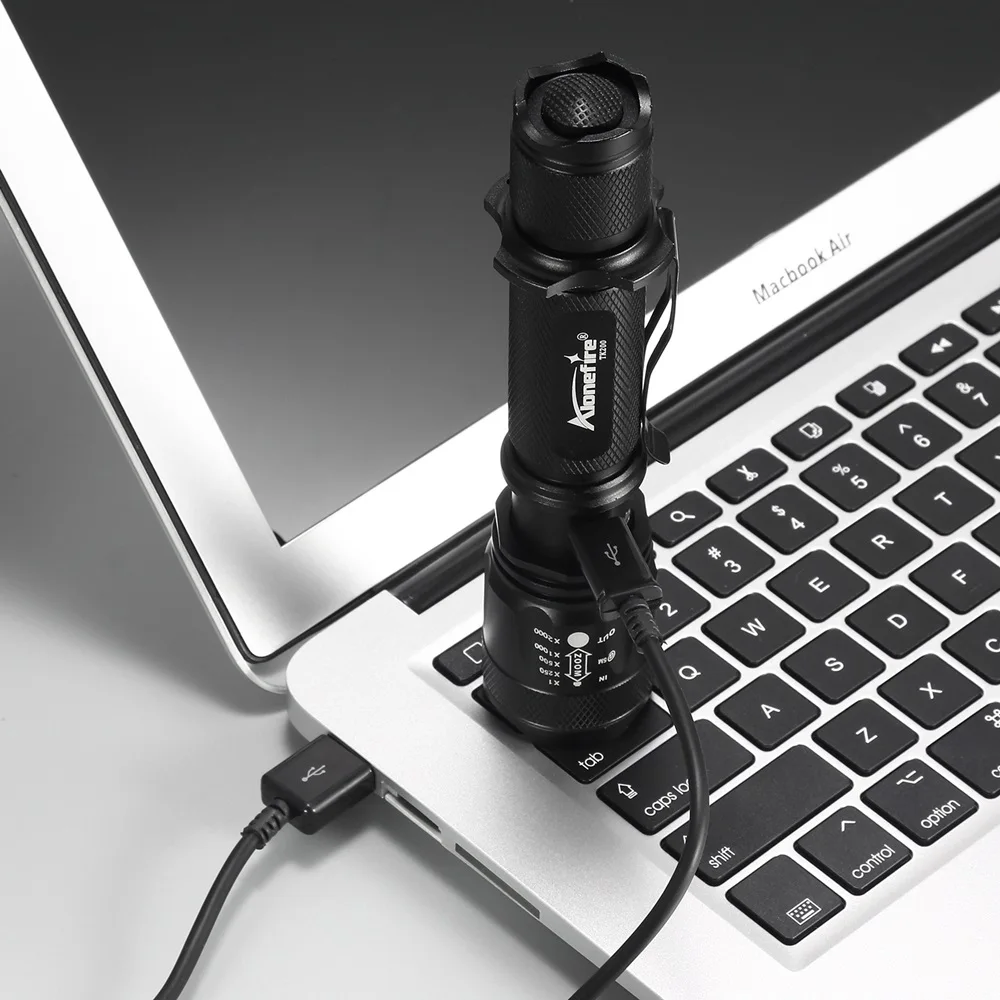 Мощный тактический usb светодиодный фонарик AloneFire TK200 18650 Cree L2 карманный фонарь|torch