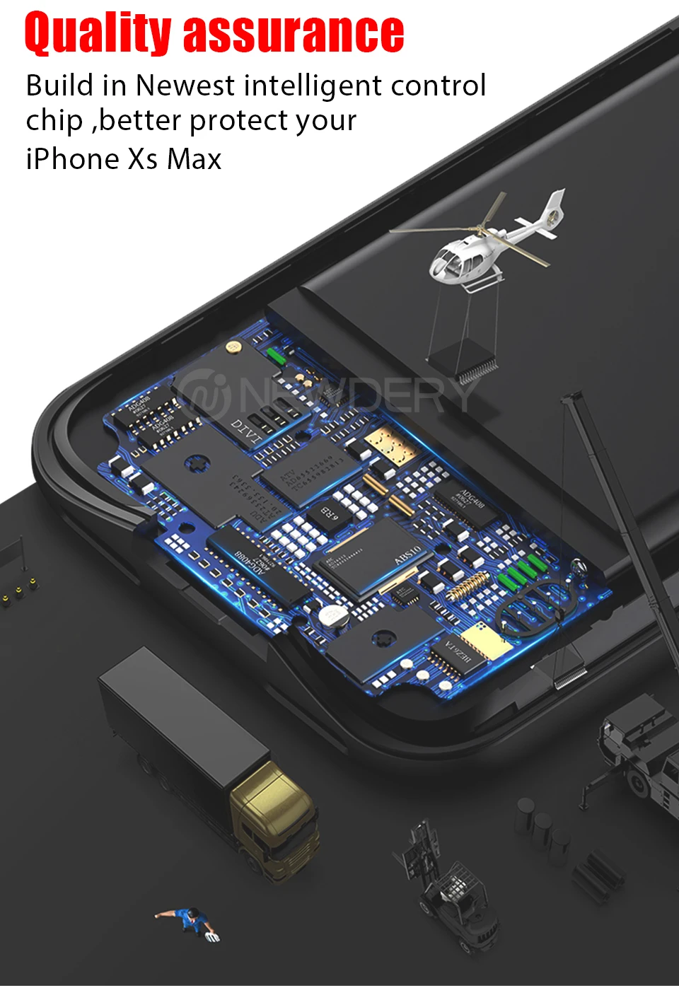 Чехол leioua для iPhoneX XS с внешним аккумулятором на 3200 мАч|Чехлы аккумулятором| |