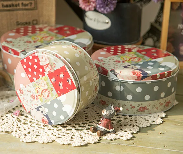 Круглый выпечки торт подарочной коробке железа ручной печенье конфеты Macarons