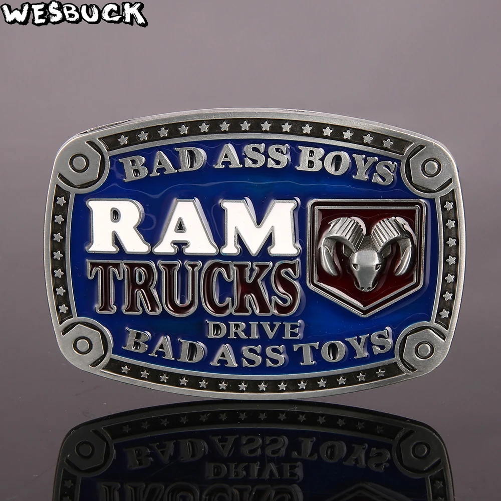 WesBuck Новое поступление Мужская пряжка для ремня модная Bad Ass мужские аксессуары 5