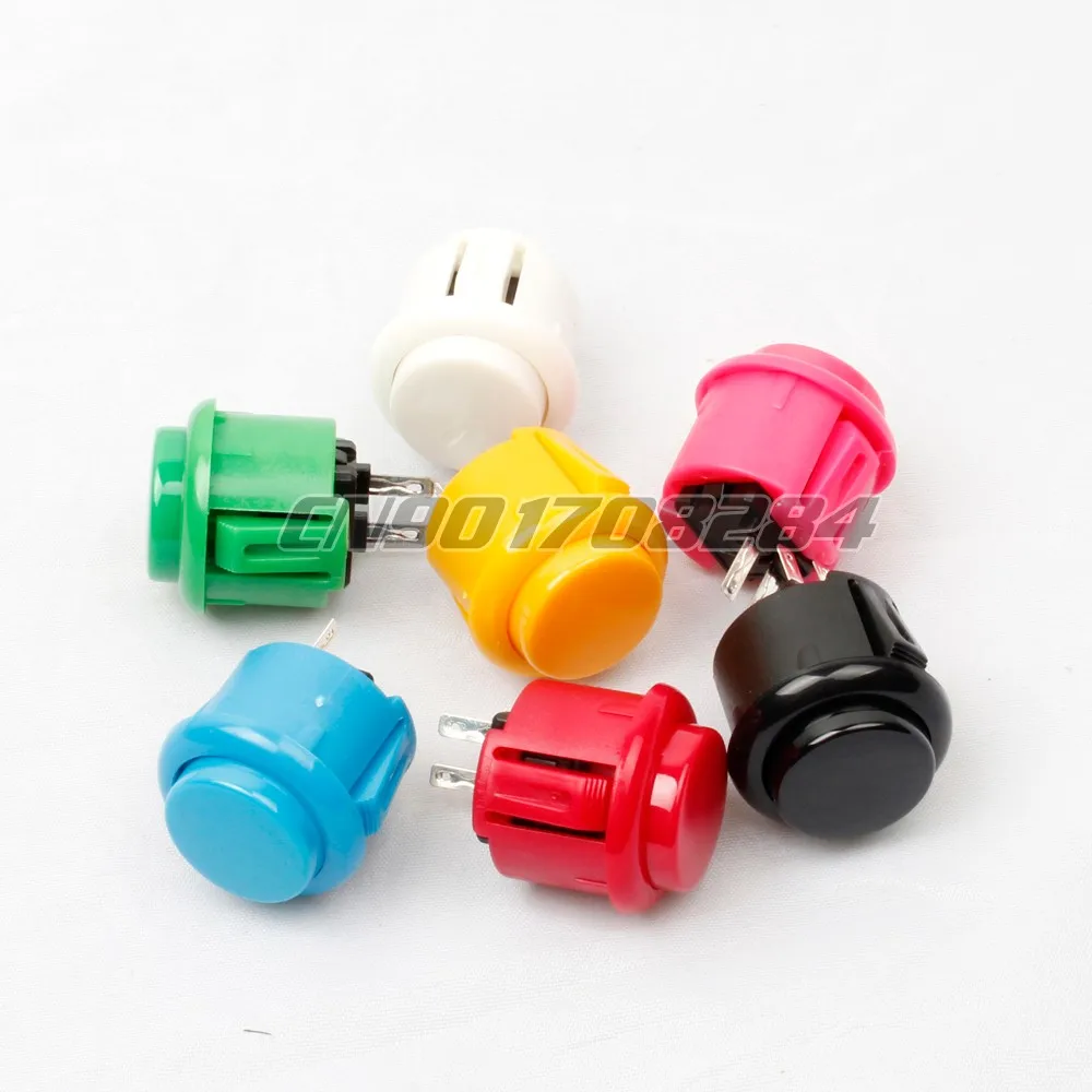 10x Новый OEM 24 мм Кнопка встроенный микро переключатель Замена для Sanwa OBSF-24 Кнопки