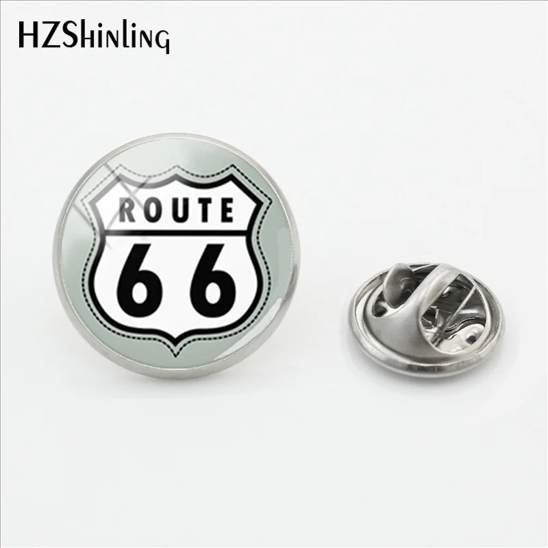 Новинка 2018 Броши Булавки с бабочками Route 66 США стеклянные купольные украшения