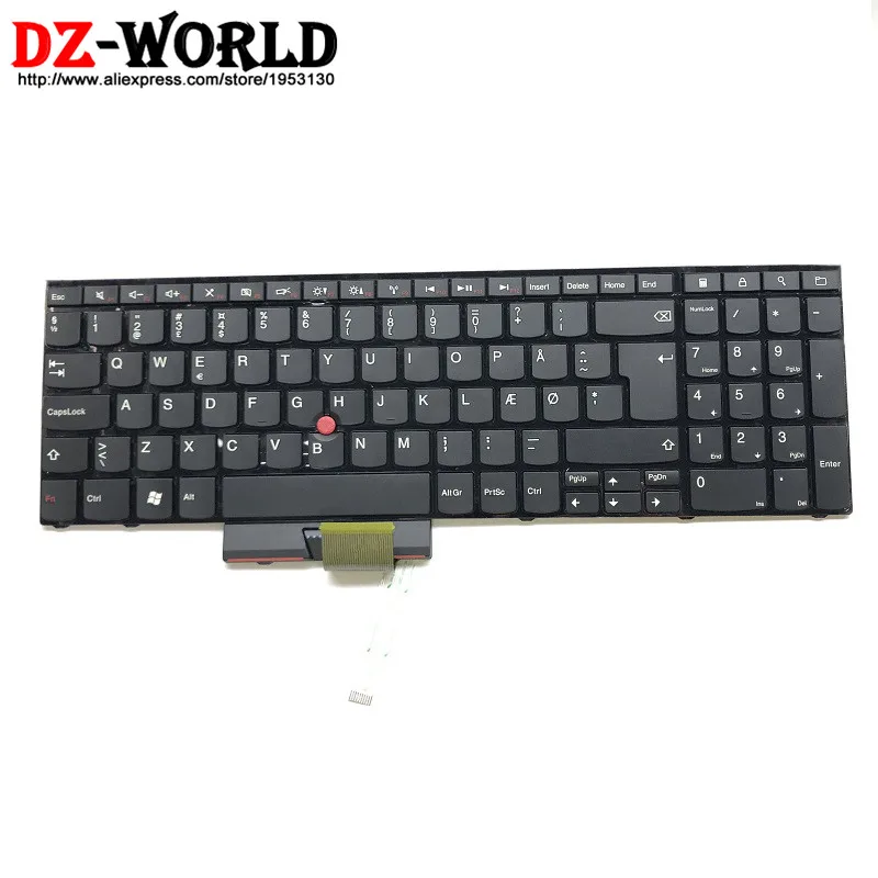 Новая Оригинальная Датская клавиатура для Lenovo Thinkpad E520 E525 DK Danmark Teclado 04W0845