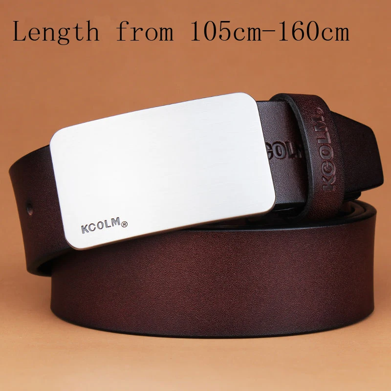 men's Genuine Leather belt double prong Cow luxury waiststrap male High quality square buckle brand big size belt