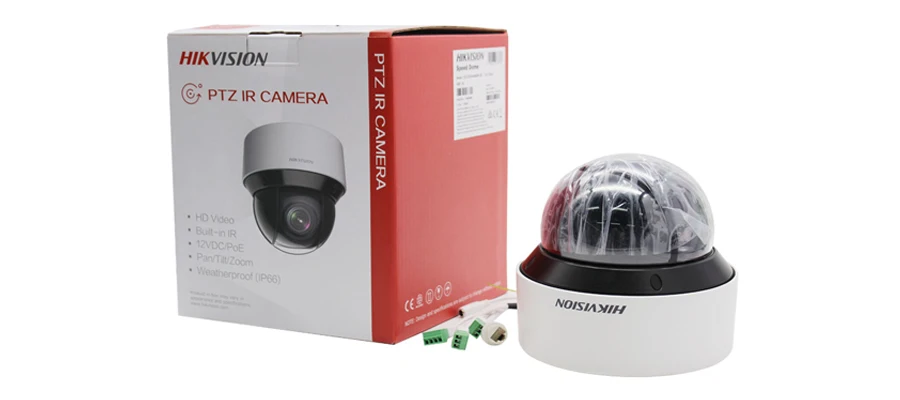Hikvision Dark Fighter камера видеонаблюдения DS-2DE4A404IW-DE 4MP 4X 2,8-12 мм купольная PTZ IP камера H.265+ цифровой Defog