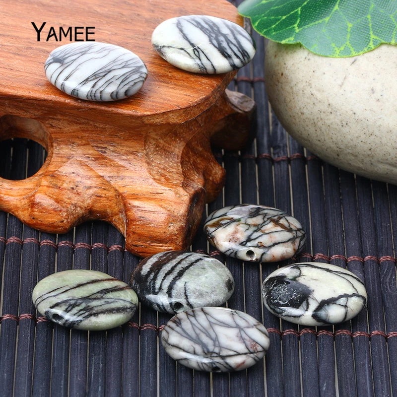 Бусины из натурального камня диаметром 18 мм черные круглые серпантиновые бусины