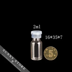 10 шт./лот 16x35x7 мм 2 мл бутил каучуковые пробки алюминиевые стеклянные герметичные