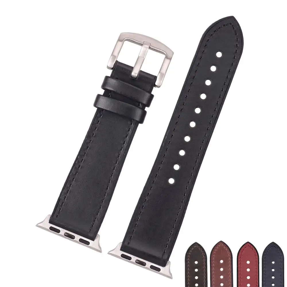 Ремешок для мужских наручных часов из натуральной кожи 38 мм 42 мм|Ремешки часов| |