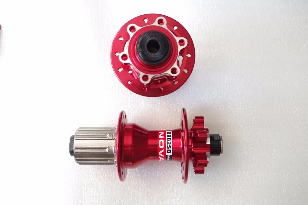 28/28 H красный NOVATEC D881SB D882SB мини сквозные ступицы MTB дисковый тормоз Hubset для AM/ DH