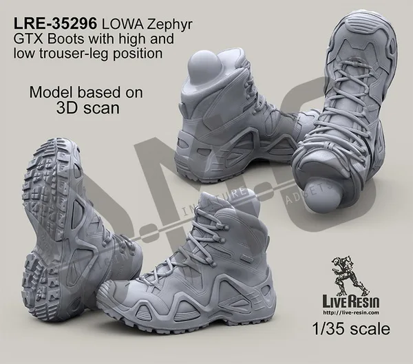 [Масштабная модель комплект] живая Смола LRE-35296 1/35 LOWA Zephyr GTX Boots