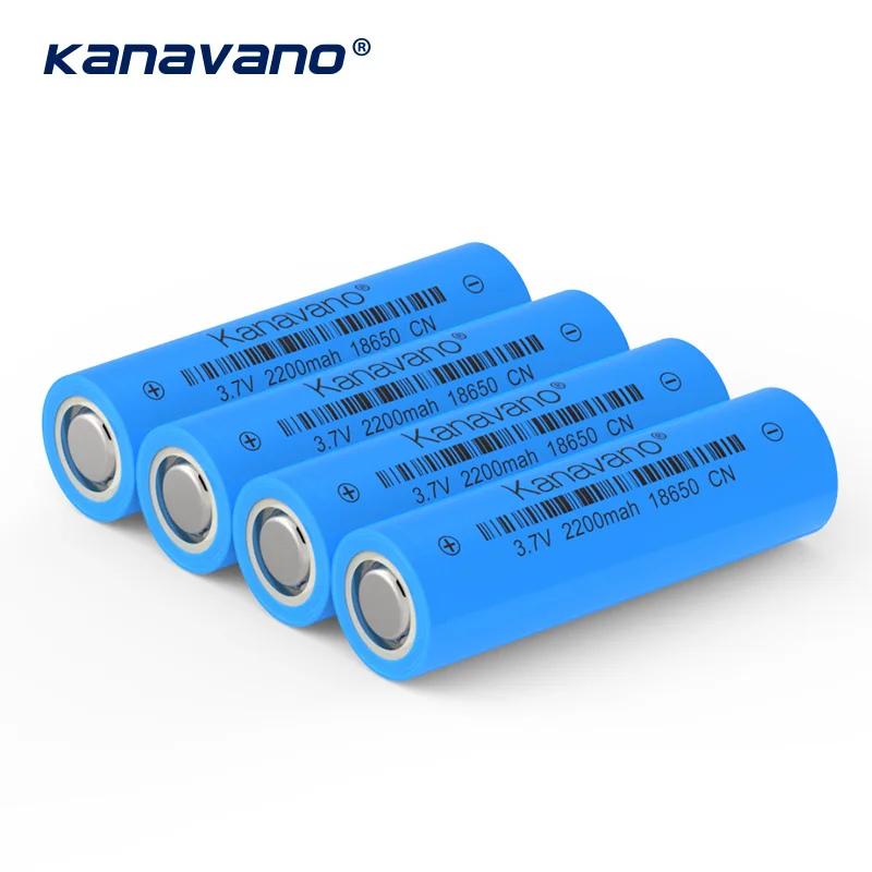 Kanavano Оригинал 100% 2200 мАч литиевые батареи электронная сигарета батарея 18650 литий