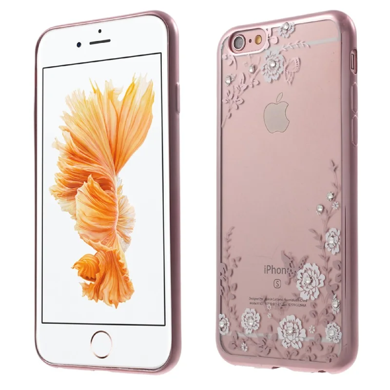 Телефон Случаях для iPhone 6 S Корпус Из Розового Золота Покрытием Края Горный
