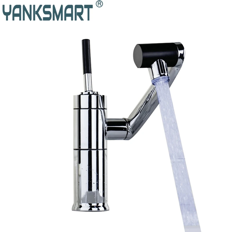 Кухонный Смеситель YANKSMART RU вращающийся кран для холодной и горячей воды 92420A|kitchen