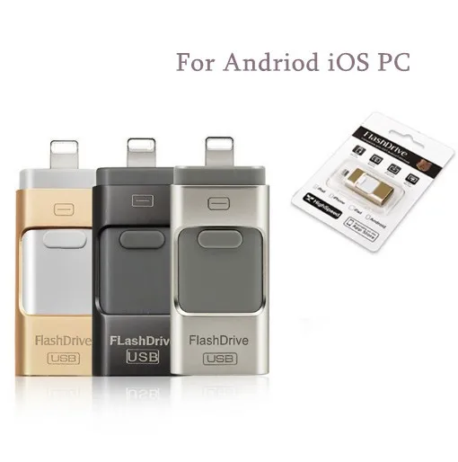 I флэш накопитель флеш USB карта памяти U диск OTG Pendrive для iPhone pro 115 6 7 8 iPad iPod/PC/MAC Andriod iOS