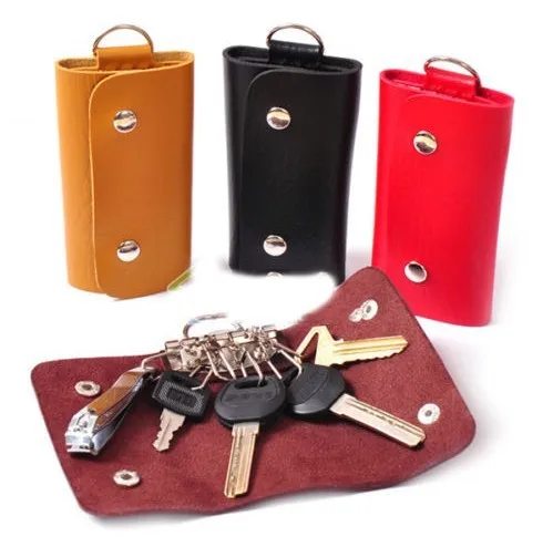 

1PCS New Fashion Style Solid Key Wallets Bag Unisex Mini PU Leather Car Housekeeper Holders