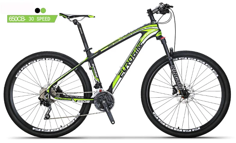 Eurobike углеродного волокна велосипед 30 скорость горный 27.5*16.5 дюймов MTB