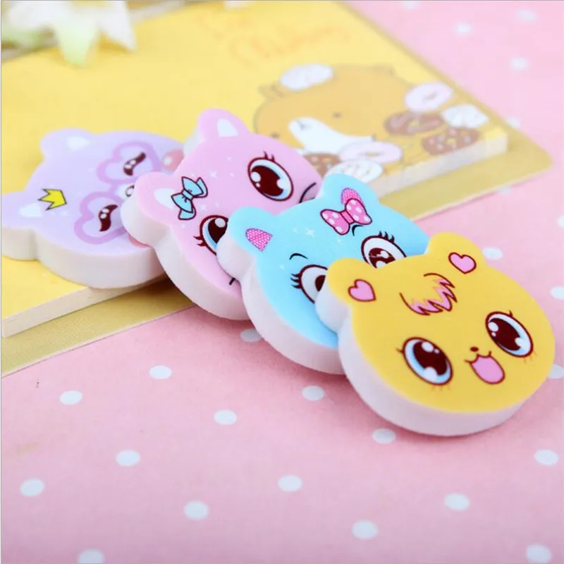 4 шт./лот ластик для кошек поощряющий хорошее обучение резиновые детские школьные