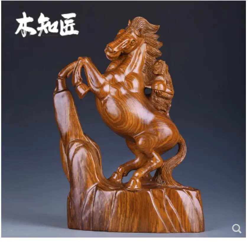 

Yellow rosewood pear Black sandalwood Ebony Seal hou to place solid red wooden zodiac horse success monkey office crafts gifts