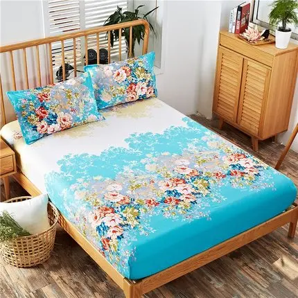 

Unihome King/Queen/Double/King Size Fitted Sheet with pillow case New Cotton