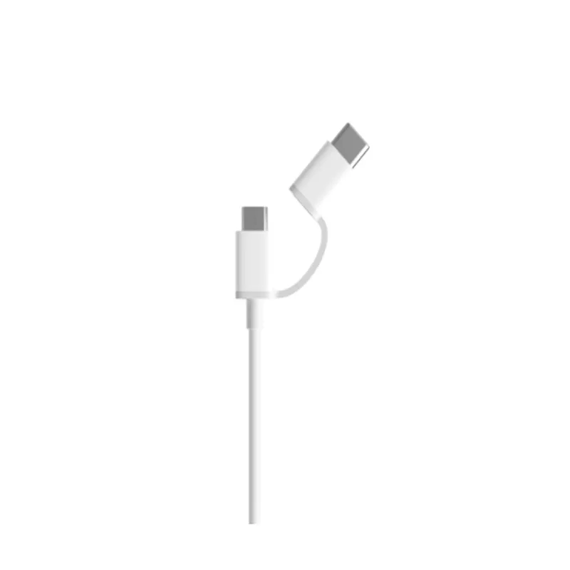 30 см оригинальный 2 в 1 Xiaomi кабель Micro USB Type C короткий Быстрый зарядный для mi powerbank 8