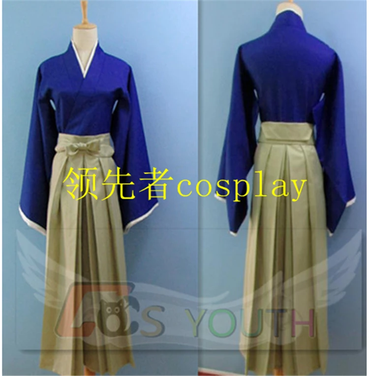 Аниме! Костюм для косплея руруни кенсин химура хитокири Баттосай кимоно Кендо