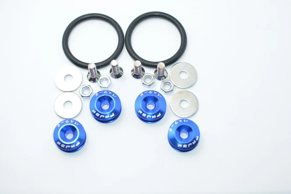 DRP-4 PCS/set Uinversal ALUMINUM QUICK RELEASE FASTENER KIT FOR BUMPER &amp TRUNK HATCH CAR/TRUCK WITH LOGO | Автомобили и