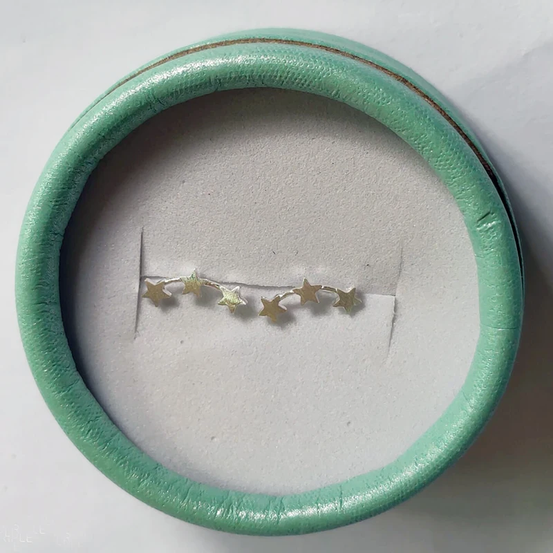 925 стерлингового серебра Звезда уха гусеничные серьги для женщин альпинистов