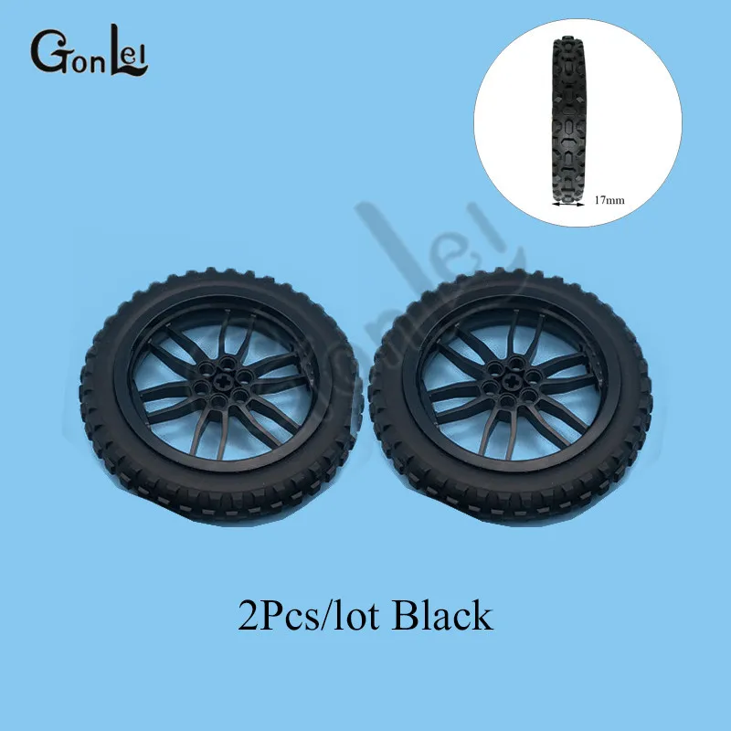 2 Sets Black 11957 2 шт./компл. Описание Запчасти шины колеса Запчасти для удобные ботинки в байкерском стиле, строительные блоки, игрушки, совместимы основные характеристики 11957/88516+ 88517 - Цвет: 2 Sets Black 11957