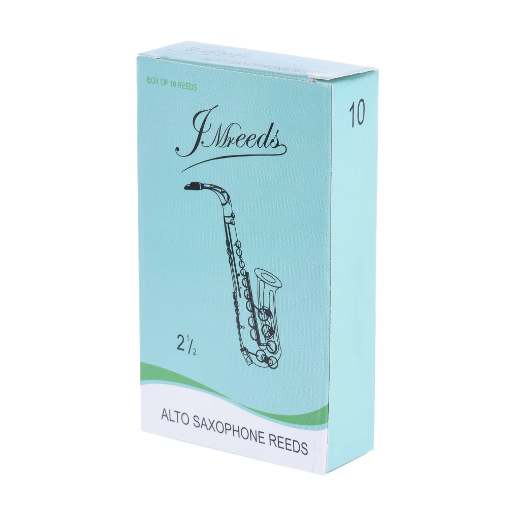 10 шт./лот коробка Eb Alto саксофон Sax бамбук сила тростника 3 0/2 5/2 0 для опции с