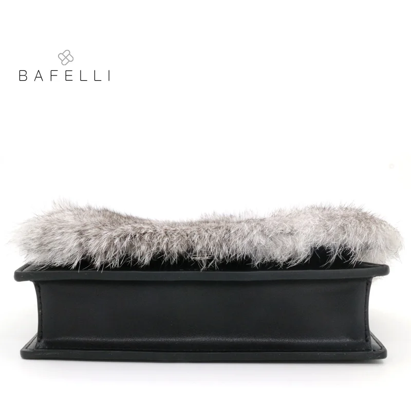BAFELLI осень и зима Новое поступление настоящая меховая цепочка сумка на плечо