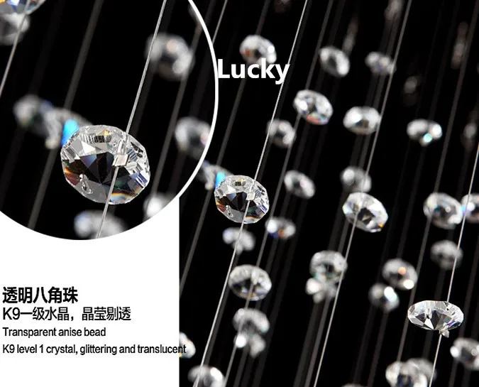 Бесплатная доставка горячая современные первого класса K9 хрустальная люстра