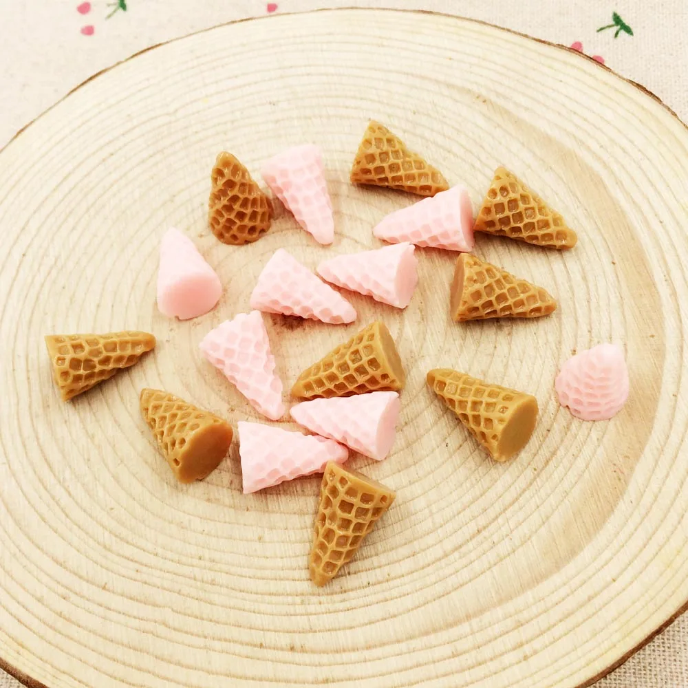 20 штук Kawaii мороженое &quotсделай сам&quot декоративные каучуковые ремесло