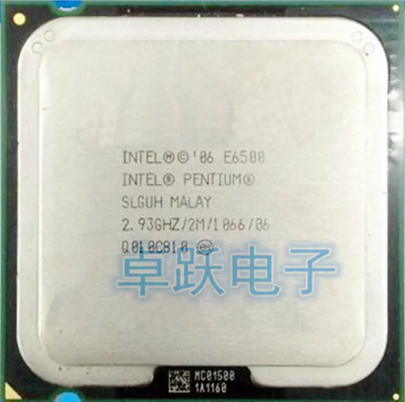 Оригинальный компьютер Intel Pentium E6500 гнездо для процессора 775 Core 2 Duo настольный