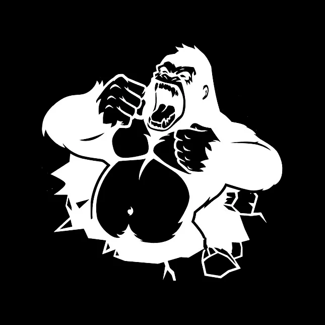 Виниловая наклейка на окно gorilla monkey ape дрейф JDM|Наклейки автомобиль| |