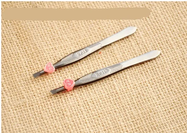 Пинцет Длина cejas Одноместный Зажим для бровей пинцет косой из нержавеющей стали