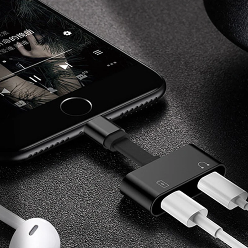 Адаптер для iPhone X 8 7 Plus переходник для наушников аудио разветвитель AUX разъем Adattatore аксессуары для телефонов Adaptador