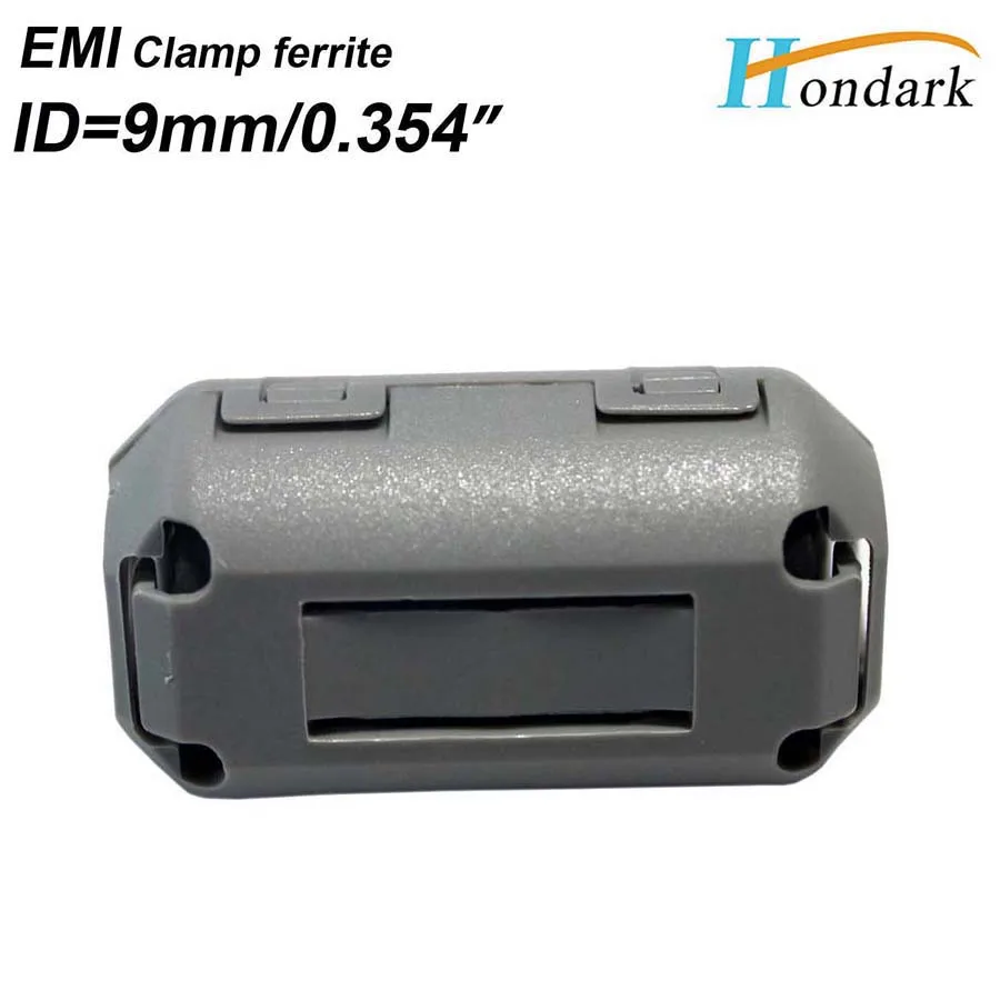 Внутренний 9 мм 0,3" кабель клипса из провода EMI фильтр ферритовый сердечник RF дроссель ферритовый шарик шум отмена Ферритовое кольцо 2035-0930,6 шт./лот