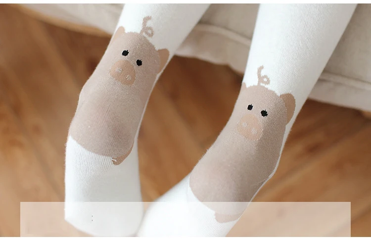 FENNASI Women's Warm Winter Tights Cartoon Pig Thick Warm Sexy Pantyhose Women Lingerie Compression Cute Cotton Pantyhose