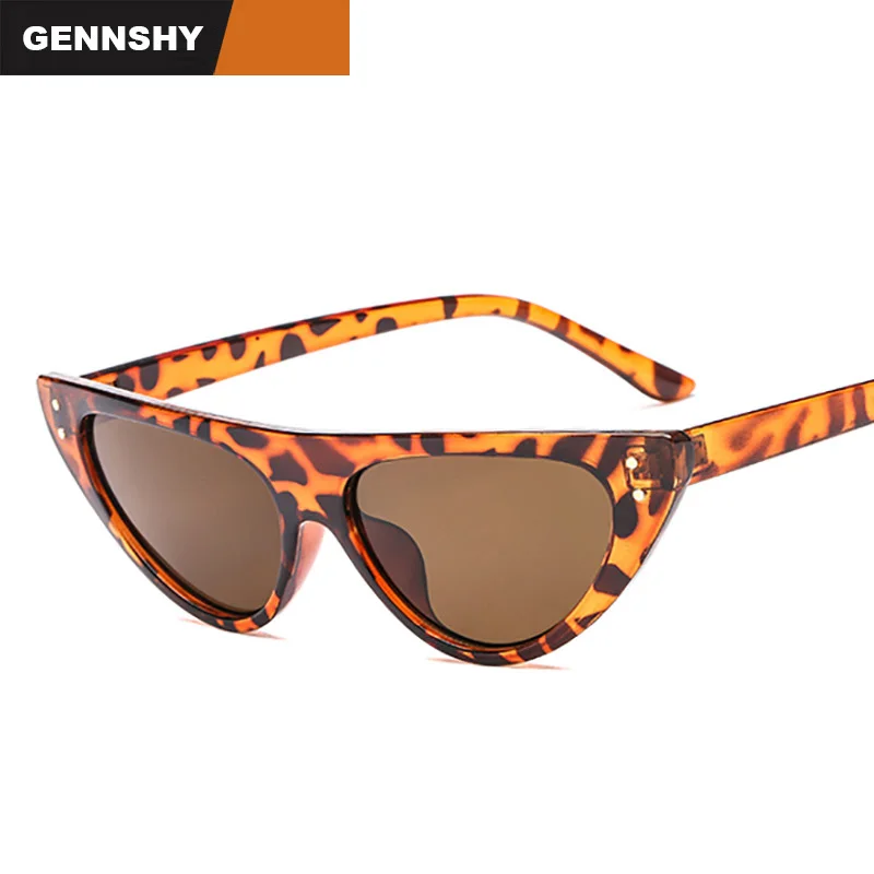 Новинка 2018 солнцезащитные очки кошачий глаз женские небольшие треугольные с