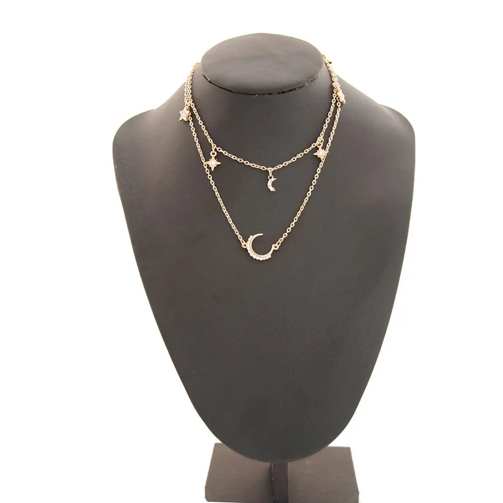Богемное многослойное колье кулон Цепочки и ожерелья s для Для женщин Золотой