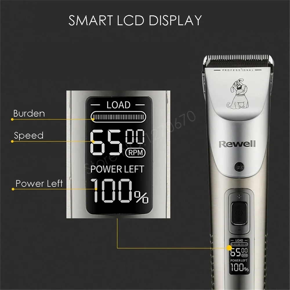 Профессиональный триммер для шерсти домашних животных перезаряжаемый машинка для стрижки кошек и собак машинка для стрижки электробритва мощность/скорость шоу+ 3 лезвия