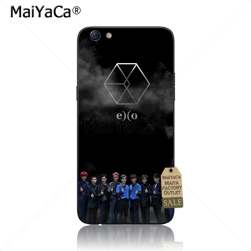 MaiYaCa pop exo Lucky een черный мягкий ТПУ чехол для телефона Аксессуары OPPO R9s R11 R9 R15 ЧЕХОЛ