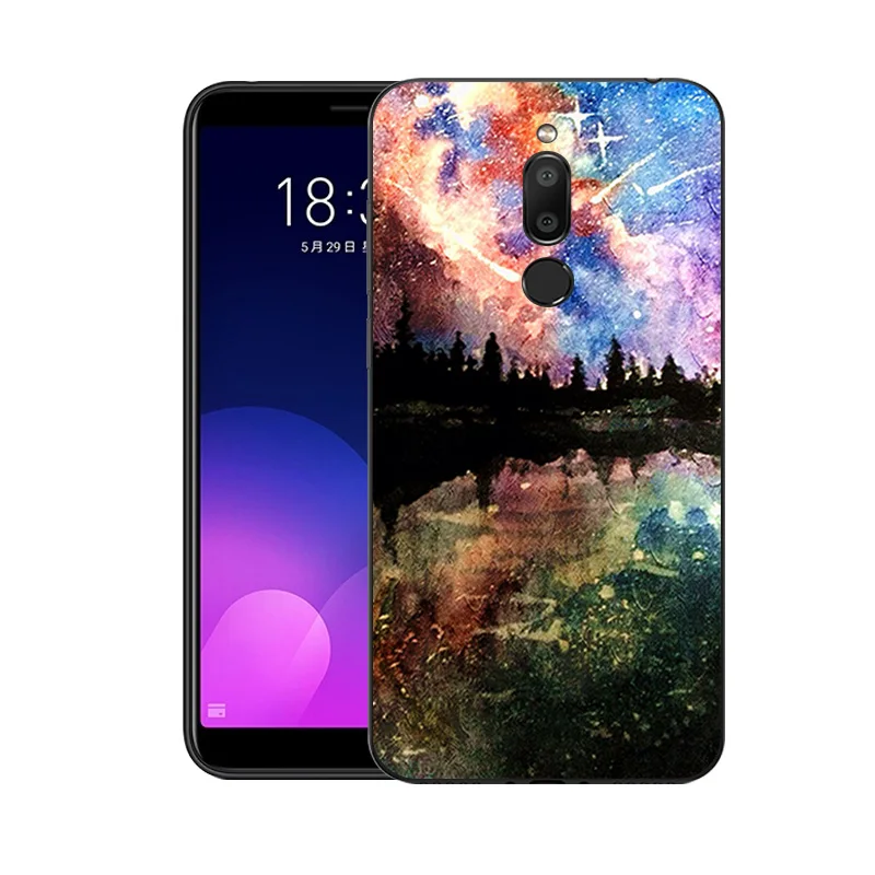 Чехлы для телефонов Meizu M6T черный защитный чехол из ТПУ Мягкая силиконовая задняя