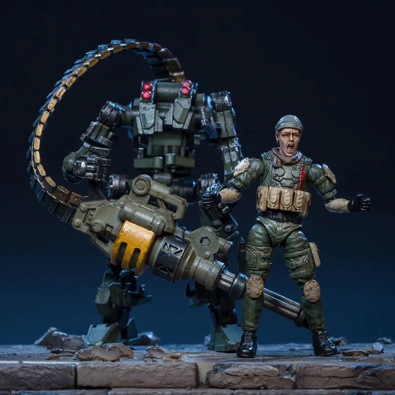 JOY TOY 1/25 Мини Военная Альфа битва Raid Squad меха набор для фанатов праздничный подарок